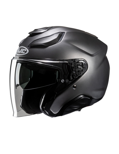 HJC F31 Motorbike Sports Touring Open Face Helmet Matt Black