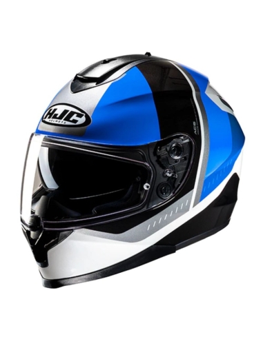 HJC C70N Alia MC2 casque de moto intégral de tourisme noir bleu argent