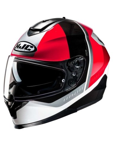 HJC C70N Alia MC1 Noir Rouge Blanc casque de moto intégral accident de route