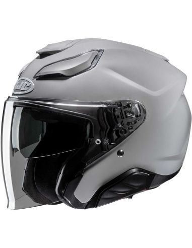 HJC F31 NABY Casque de moto ouvert Jet Solid Nardo Gris