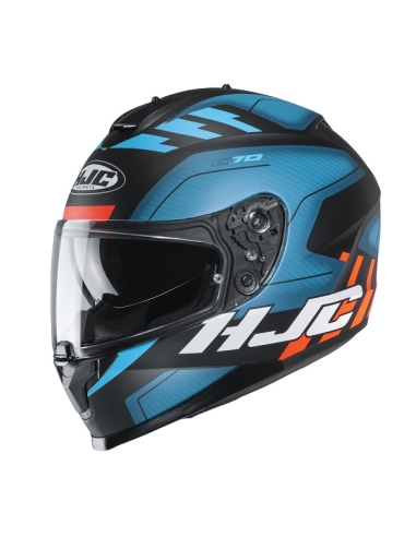 HJC C70 Koro MC2SF Blauer Integral-Sport-Motorradhelm