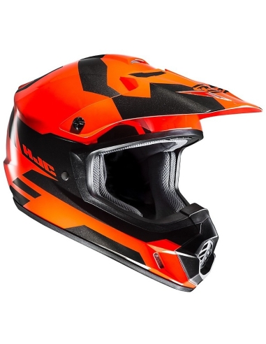 Casco HJC CS-MX II Pictor MC6H Cross Enduro Moto Deportes Aventura Negro Naranja