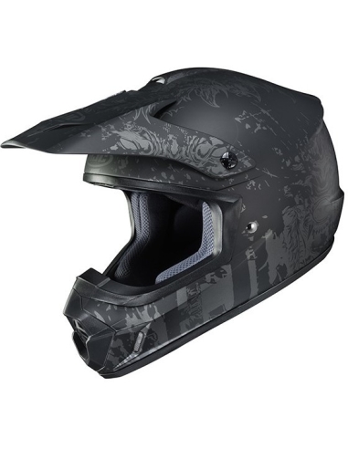 Casque de moto tout-terrain HJC CS-MX II CREEPER MC5Sf gris mat Cross Enduro