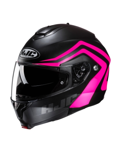 Casco de moto modular deportivo HJC C91N Nepos MC8SF rosa