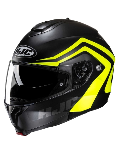 Capacete de motociclista leve HJC C91N Nepos MC3HSF Amarelo Road Crash Modular