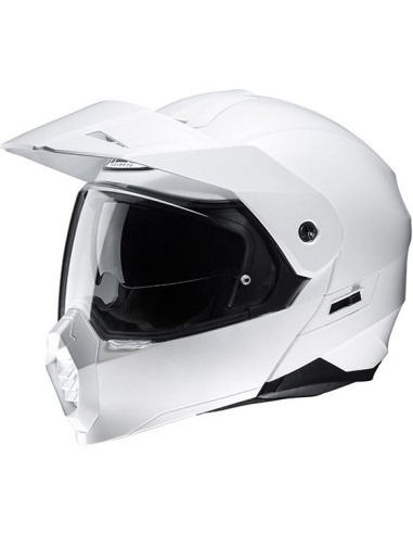 Casque moto de tourisme modulaire HJC C80 UNI blanc perle