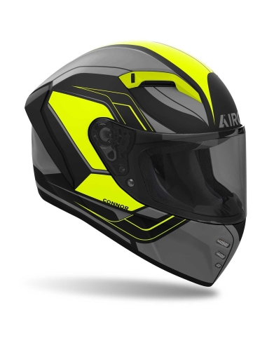 Airoh CONNOR DUNK Motorcycle Touring Full Face Helmet Matt Yellow