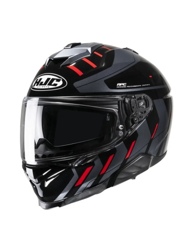 HJC i71 simo MC6HSF casque moto touring rouge intégral