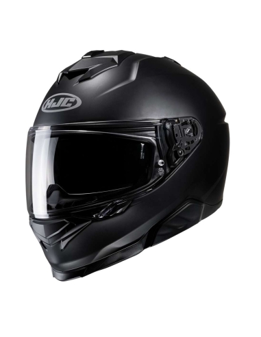 HJC-i71 SEMI FLAT Casco integral negro para carreras de motos deportivas