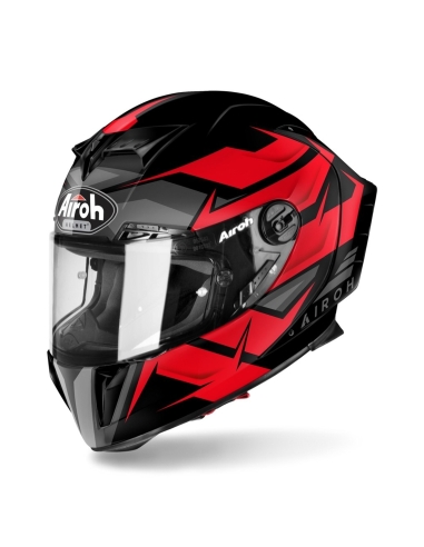 Capacete de corrida para motas Airoh GP550 S Wander vermelho mate