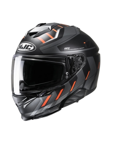 HJC- i71 simo MC6HSF orange full face touring motorbike helmet