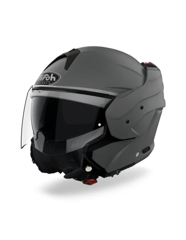 Airoh Mathisse Farbe grau matt modularer Motorradhelm mit Klappfront