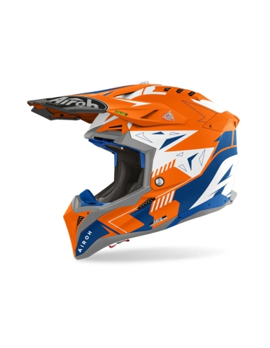 Airoh aviator 3 Spin orange matt mx motocross off road dirt bike helmet