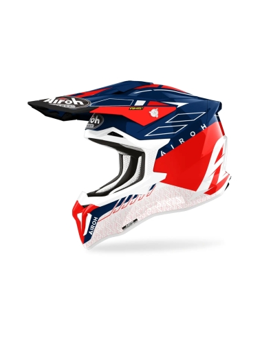 Casco de motocross off road Airoh Strycker Skin Rojo brillo