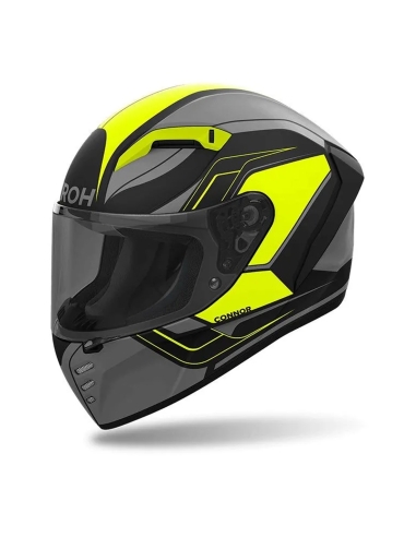 AIROH - CONNOR ACHIEVE Yellow MATT Casque moto sport racing