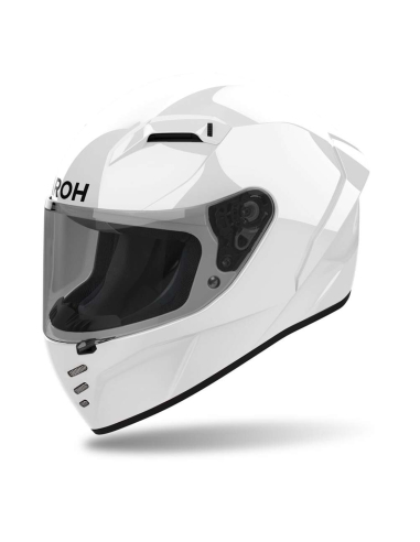 Casco Airoh CONNOR COLOR Sports Racing Full Face Motobike Blanco Brillo