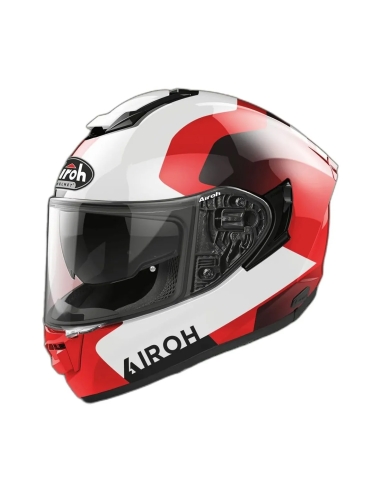 AIROH - CASQUE MOTO INTÉGRAL ST.501 SQUARE ON ROAD ROUGE BRILLANT