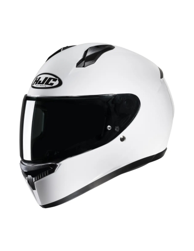 Capacete de motociclista de turismo HJC C10 branco