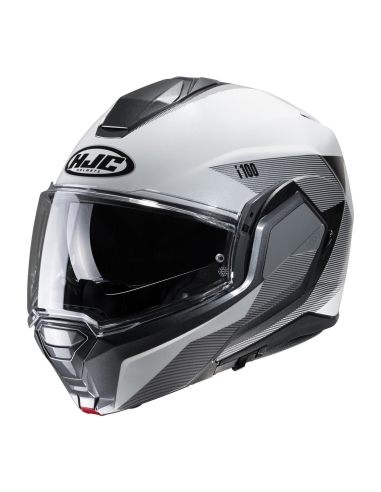 hjc i100 beston mc5 casque de moto intégral modulable noir gris