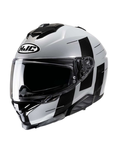 HJC- i71 PEKA MC5 Capacete esportivo de corrida para motociclismo cinza preto