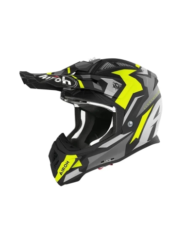 AVIATOR ACE SWOOP JAUNE MAT CASQUE MOTO TOUT TERRAIN