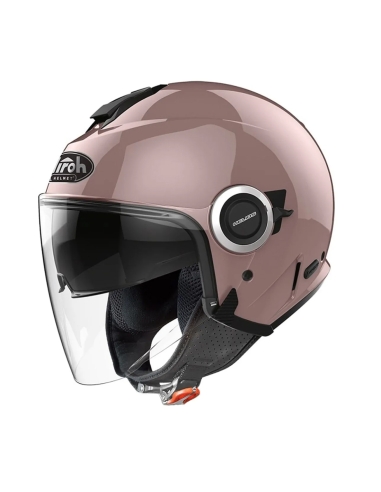 AIROH Helios Color Pink Gloss Open Face Motorbike Stree Helmet