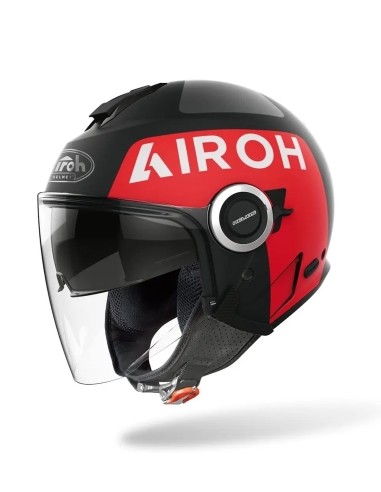 AIROH Helios Color Up Casque de moto ouvert noir mat