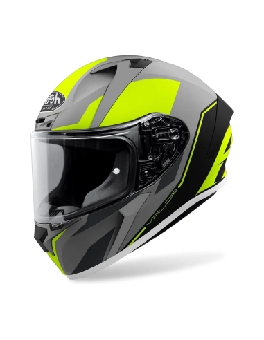 AIROH - CASCOS VALOR WINGS YELLOW MATT FULL FACE MOTORCYCLE ORIENTED HELMET