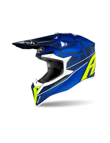 Airoh Wraap Mood blau glänzend Off Road Motocross Dirtbike Helm