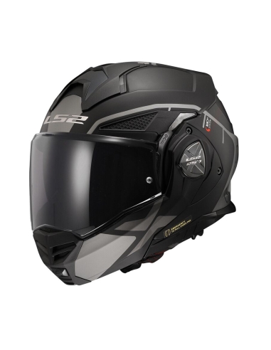 Casco de moto modular LS2 FF901 Advant X metryk titanio mate integral