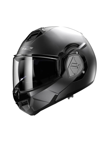 LS2 FF906 Advent Solid Matt Titanium Flip up Modular Motorradhelm