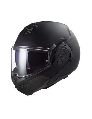 LS2 FF906 Advent Sloid Noir Matt Black Casque de moto modulable