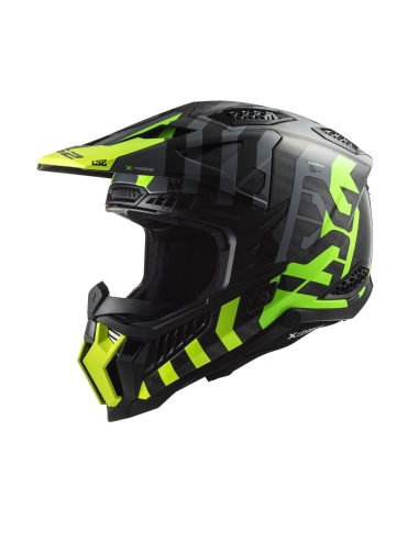 LS2 MX703 c x-Force Barrera Hi-Vis amarillo verde casco moto off road aventura