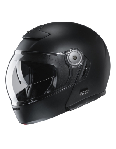 Casco modulare da motociclista HJC v90 semi piatto nero