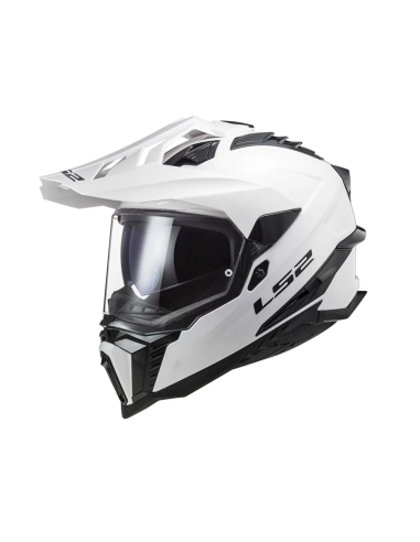 LS2 MX701 Explorer massiv weiß Adventure Motorradhelm