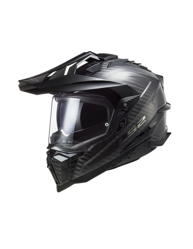 LS2 MX701 Explorer Carbon noir mat Casque moto d'aventure enduro