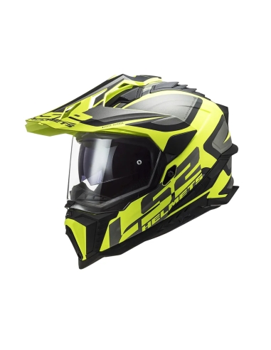 Casque moto LS2 MX701 Explorer Alter Matt Black H-V Yellow Adventure