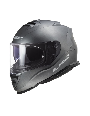 Casco integral de moto de turismo LS2 FF800 Strom II de titanio sólido mate