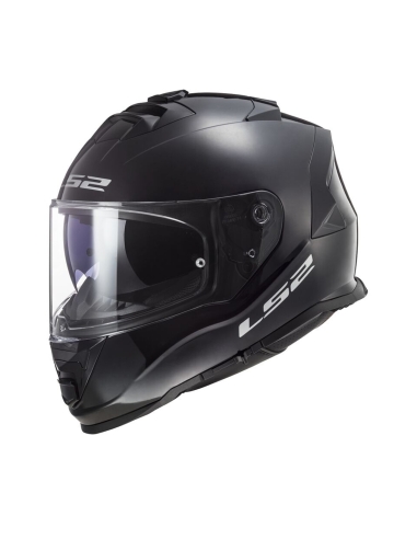 LS2 FF800 Strom II solid gloss black full face road crash motorbike helmet