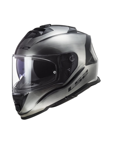 Casco de motociclista LS2 FF800 Strom II jeans full face on road de titanio