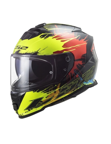 LS2 FF800 STORM DROP PRETO CAPACETE DE MOTOCICLISTA DE TURISMO