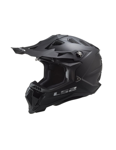 Capacete de Motocross LS2 MX700 Subverter Solid Noir Preto para motas off road