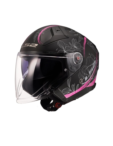 LS2 OF603 Infinity II Lotus Jet Open Face Scooter Motorbike Helmet