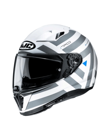 Casco integrale per moto HJC i70 Watu bianco argento