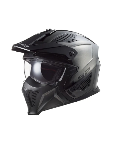 LS2 OF606 Drifter jeans titanio Casco de moto modular abierto Touring Scooter