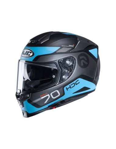 Casco de moto HJC RPHA 70 negro bule roadster full face