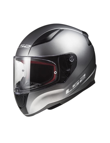 LS2 FF353 Rapid Single Mono solid Matt Titanium Urban Touring Full Face Motorradhelm