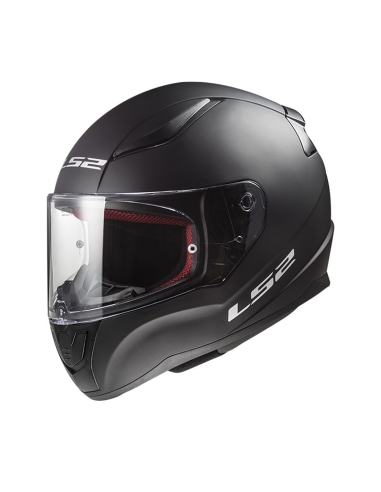 LS2 FF353 Rapid Xtreet massiver mattschwarzer Urban-Touring-Vollvisier-Motorradhelm