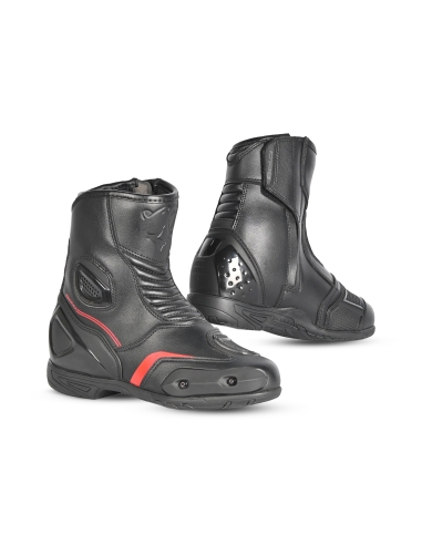 Bela Faster 2.0 Motorradrennstiefel Schwarz/Rot