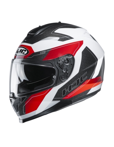 Casco moto integrale touring leggero HJC C70 Canex MC1 Rosso